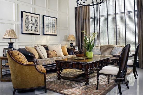 中式古典风格客厅沙发
