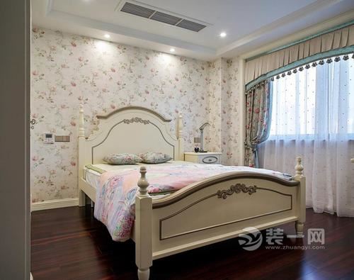 苏州中南雅苑121平米三居室简约欧式风格装修案例——卧室