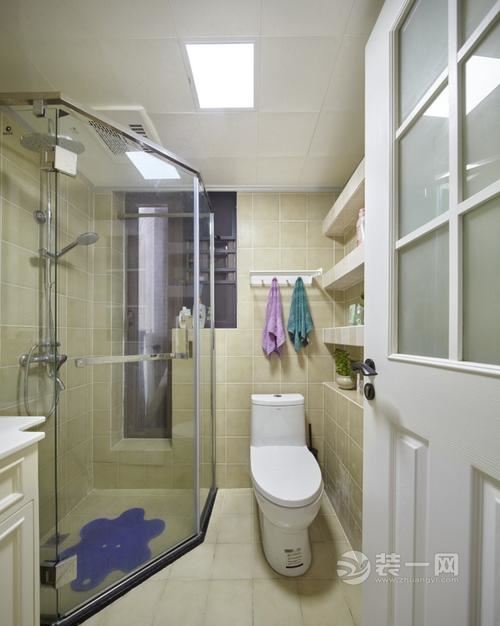 苏州中南雅苑121平米三居室简约欧式风格装修案例——干湿分离卫浴间
