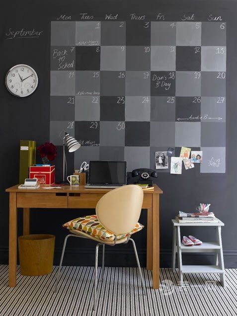 6款家居创意黑板墙 给你丰富的想象力