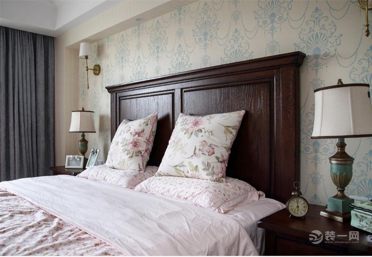 美式现代简约风格装修效果案例 卧室装修效果图