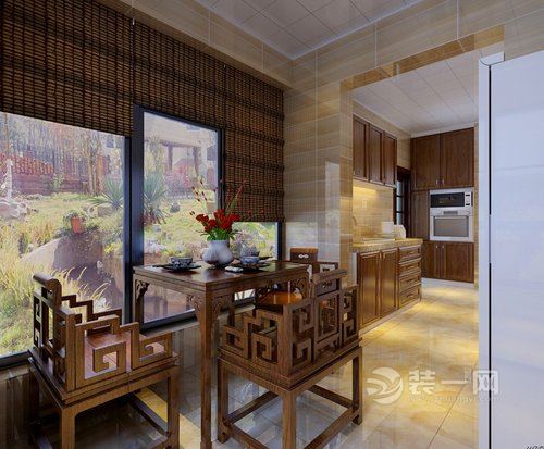 太原华润·中海·幸福里177平三居室中式风格装修效果图