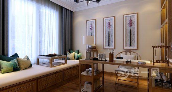 太原华润·中海·幸福里177平三居室中式风格装修效果图