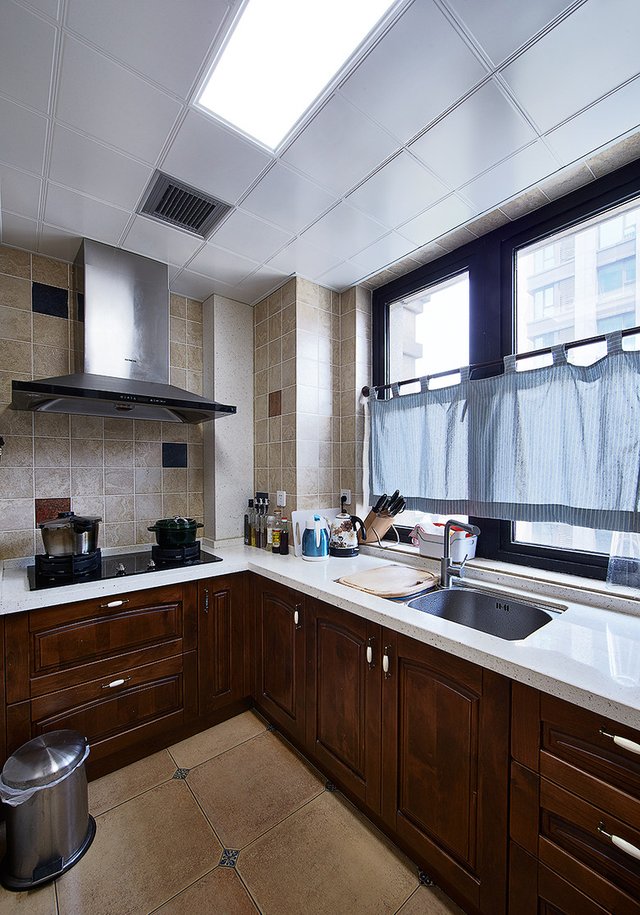 合肥滨湖振徽苑162平米简美风格改造装修案例——厨房