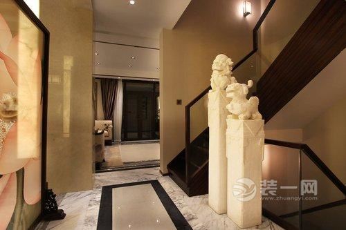 宁波东方一品小区330平中式风格别墅装修案例