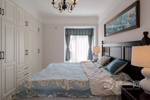 现代美式风格装修案例卧室装修效果图