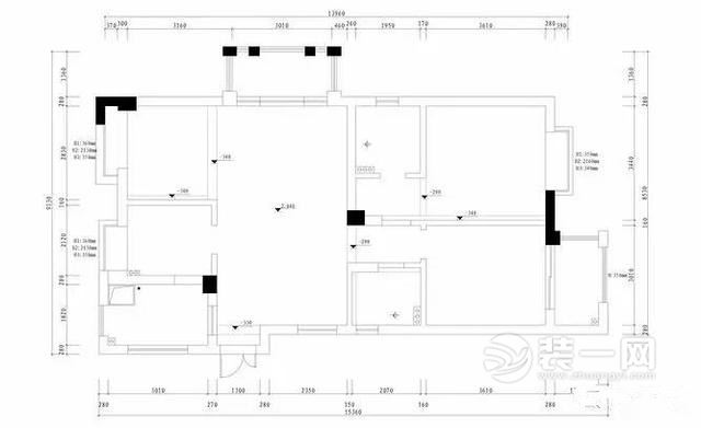 118平米四室一厅日式北欧风格混搭装修实景图