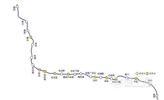 广州地铁13号线最新线路图