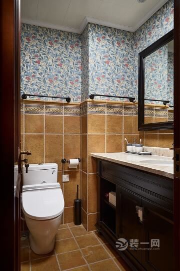 卫生间装修效果图 别墅装修实景图 古典美式装修效果图