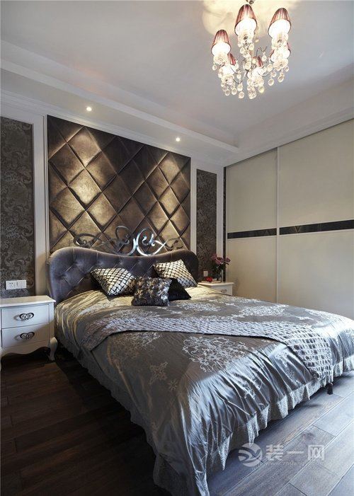 合肥文一·名门湖语132.17平米欧式风格装修案例——卧室