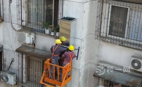 襄阳一社区对餐饮进行装修改造烟道 油烟扰民彻底解决