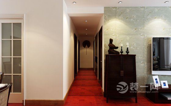 135平米中式古典风格三居室装修效果图
