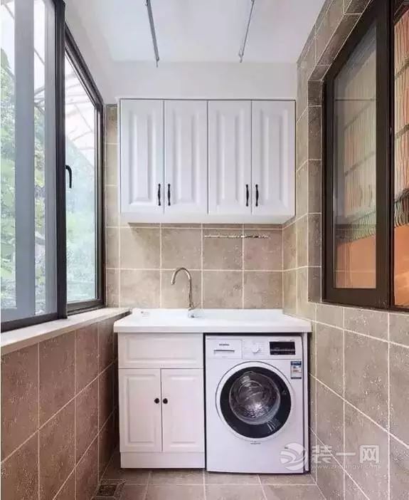 洗衣机摆阳台装修效果图