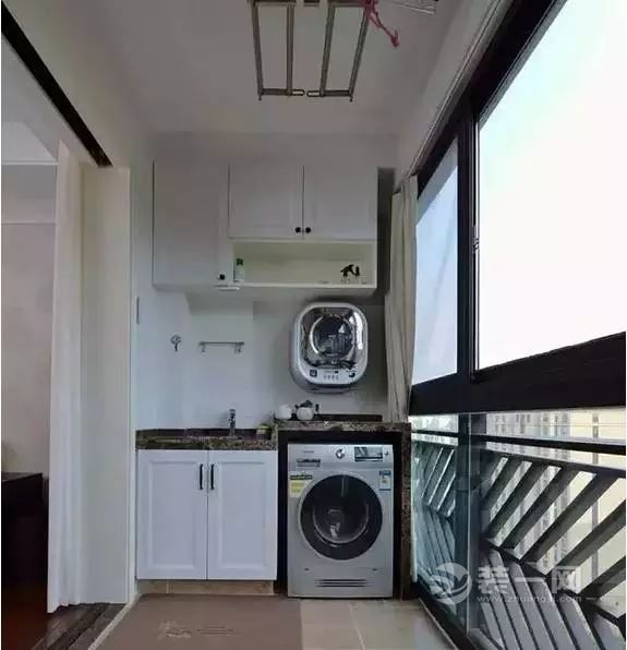 洗衣机摆阳台装修效果图