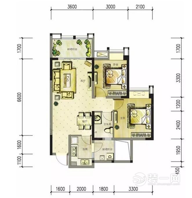 设计师75平米工业风婚房装修 独具个性又不乏温馨之感