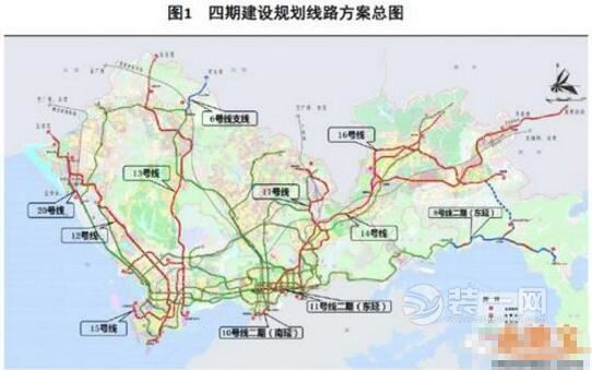 深圳轨道四期规划获批 12、13、14、16及6号线支线