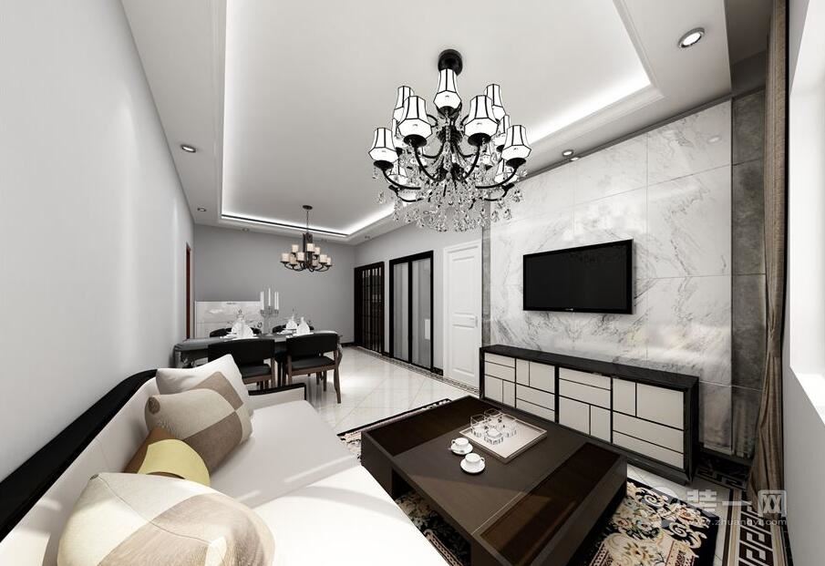 60平米一居室 北京装修公司带来现代简约风格设计说明
