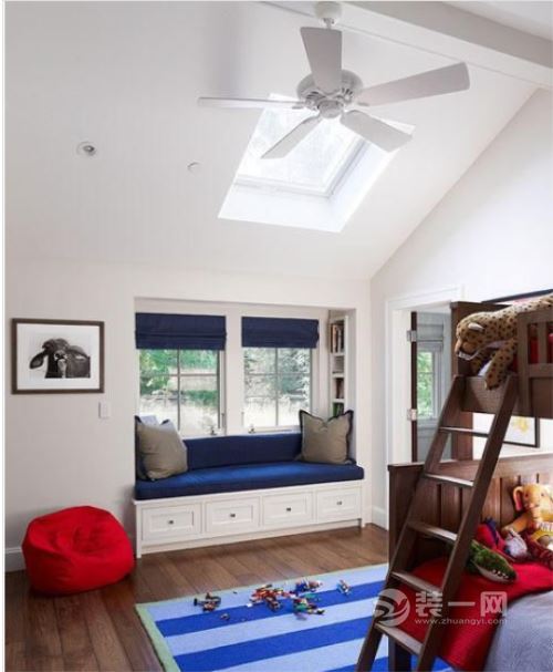 儿童房飘窗设计之小靠床改造
