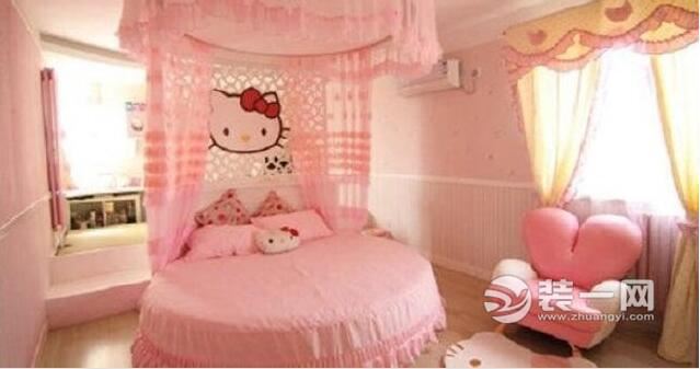 Hellokitty主题房装修效果图