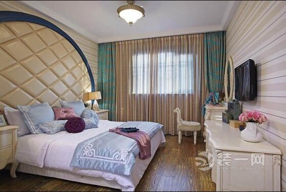 卧室装修效果图 120平米房屋装修设计图 广州碧桂园豪进广场地中海案例