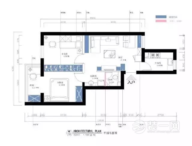 53平挤出两个房间 还能装成美式风的小户型装修案例