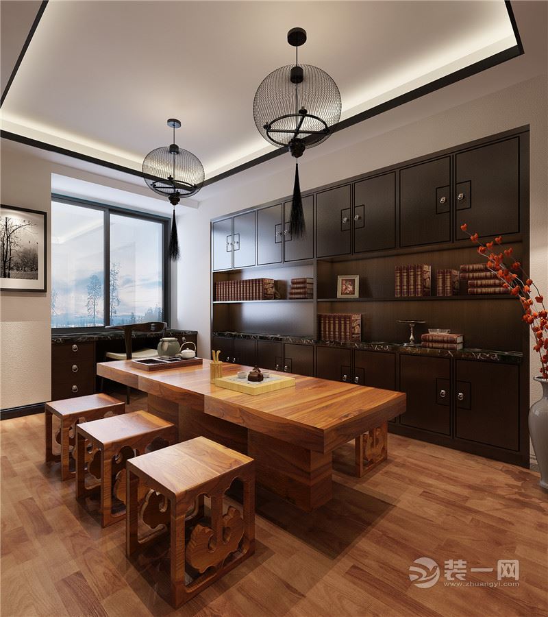 145平单元式住宅展现出中式之美 古韵中渗透现代气息