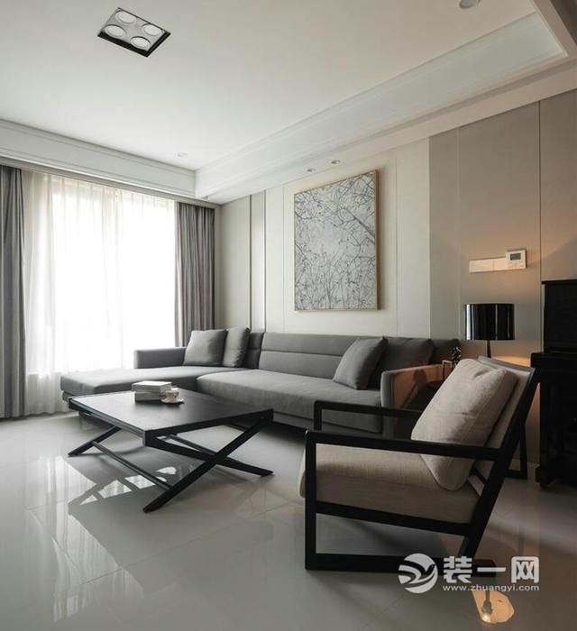 武汉复地东湖国际133平米现代风格三居室装修实景图
