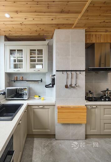 厨房装修效果图 三居室装修样板房 北欧风格装修样板房