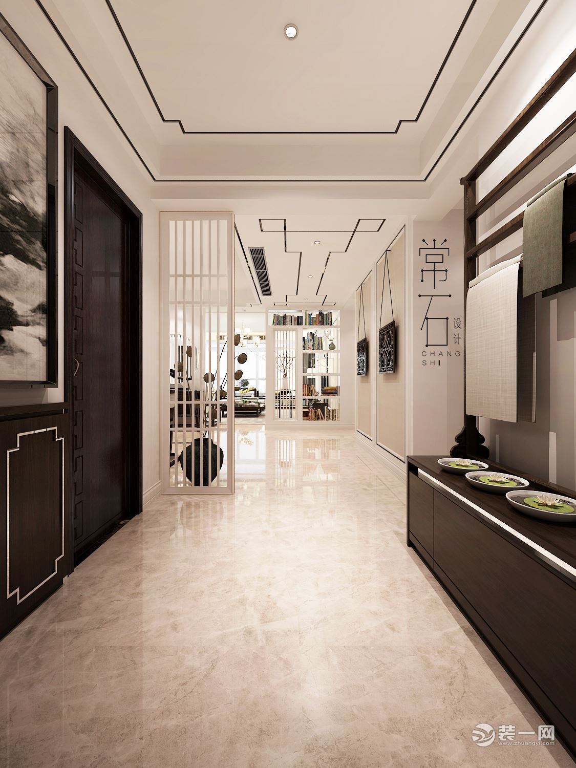 合肥常石装饰公司：望湖城170平米新中式风格装修效果图