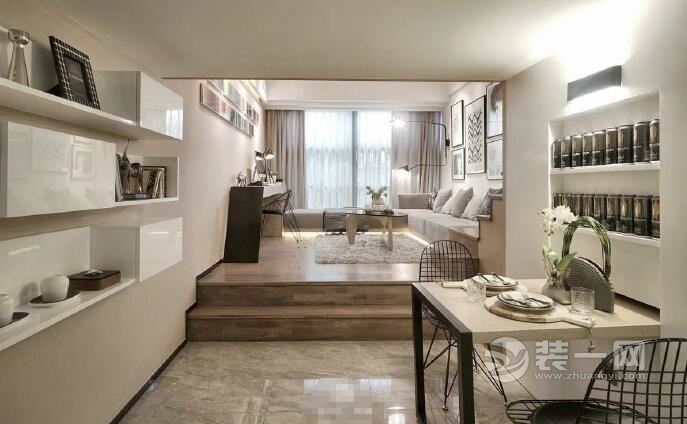 loft公寓装修效果图 广州装修公司荐35平米单身公寓装修效果图