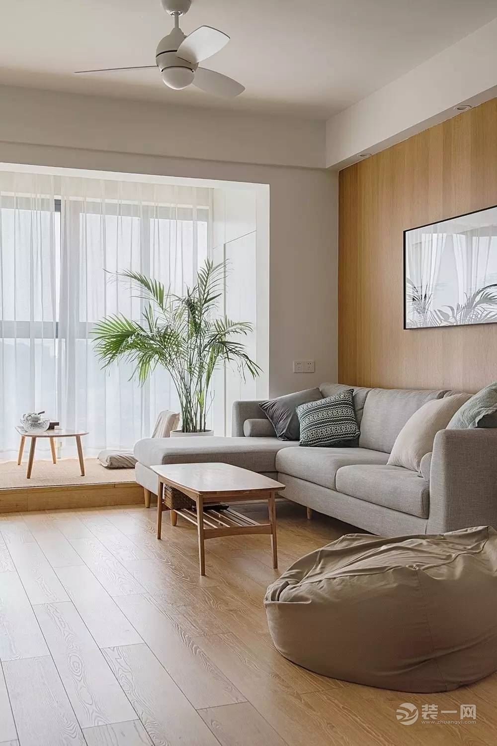 80平米日式风格三居室装修效果图