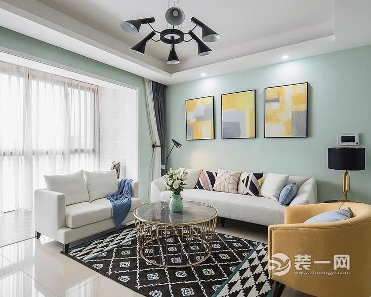 郑州亿辰山海间两居室现代简约风装修效果图