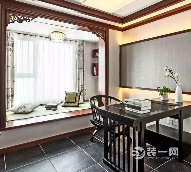 宜昌98平三居室美式风格装修效果图