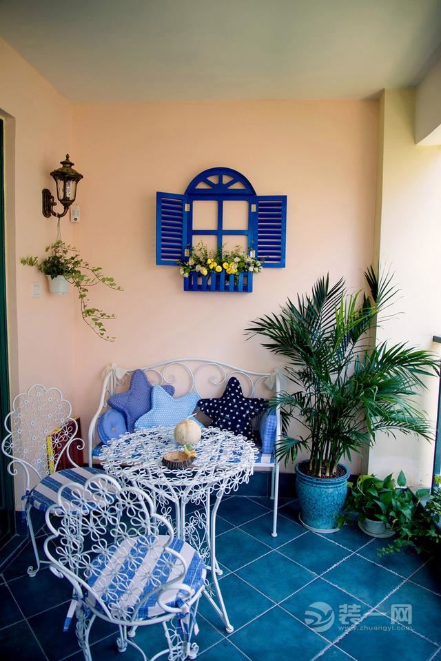122平地中海三居室装修实景效果 喜欢暖暖的、很温馨