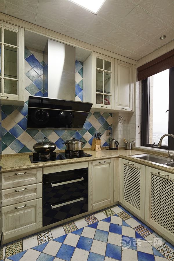 苏州128平米美式乡村风格装修案例——厨房