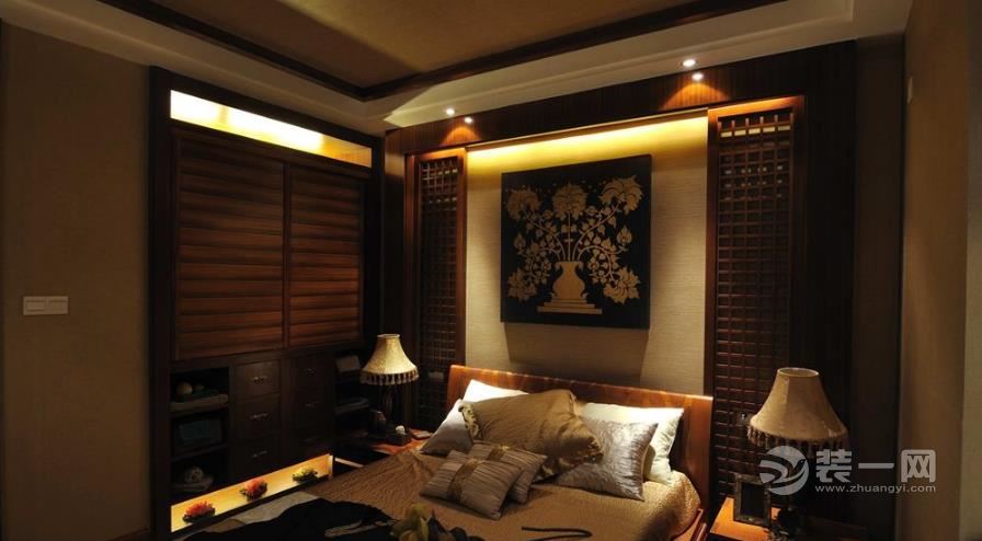 120平米两居室中式古典风格装修效果图