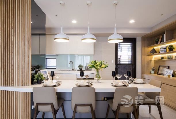 120平米三室两厅厨房装修效果图 混搭风格设计