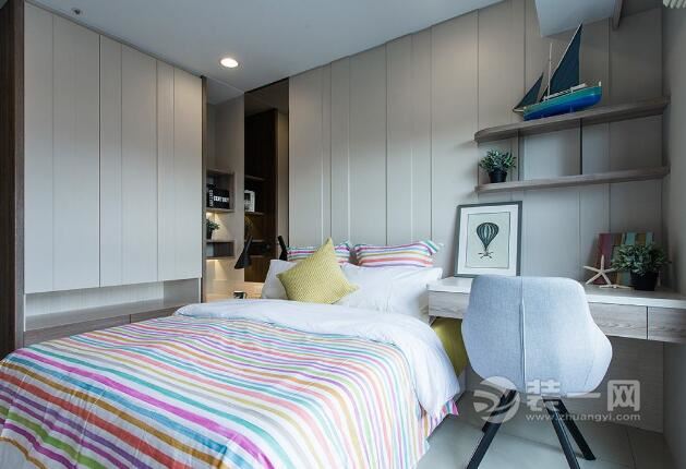 120平米三室两厅卧室装修效果图 混搭风格设计