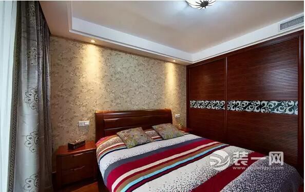 109平新中式三居室卧室装修效果图