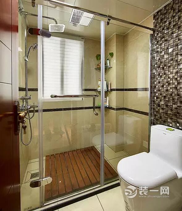 109平新中式三居室卫浴装修效果图
