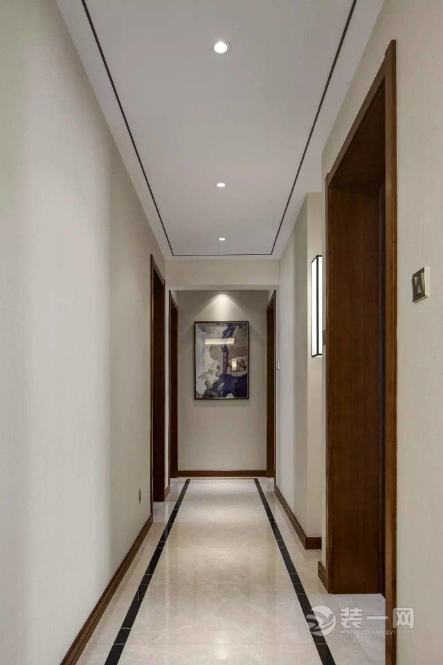 120平米现代中式三居室装修案例-过道