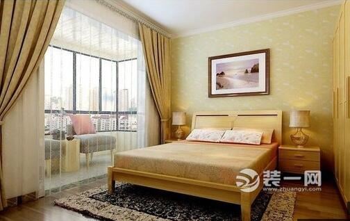 郑州升龙天汇广场113平三居室现代简约卧室装修效果图