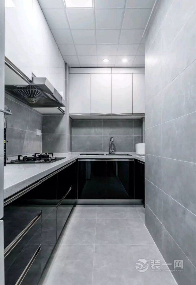 70平米二居室现代北欧案例厨房装修图