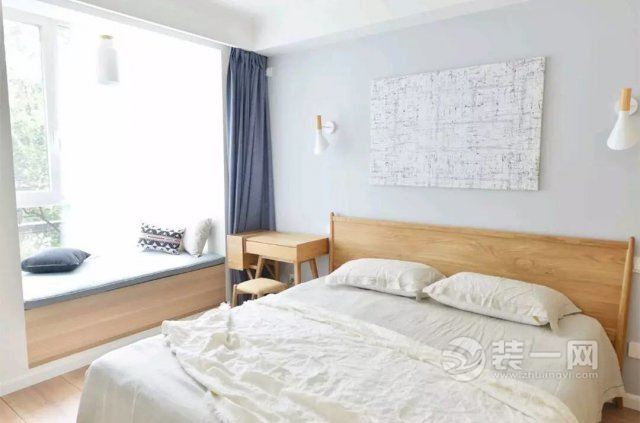 68平米极简北欧风格案例卧室装修图