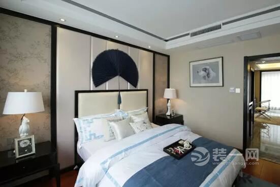 新中式风格卧室装修效果图 广州华浔品味装饰公司 149平米新中式风格装修案例