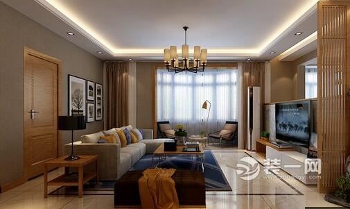 太原华宇国际184平四居室现代简约客厅装修效果图