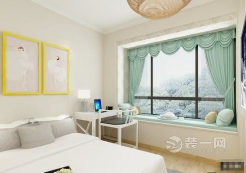 卧室简约风格设计 90平米装修案例 90平米装修效果图