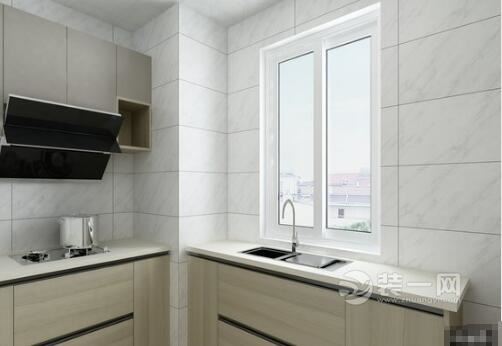 厨房简约风格设计 90平米装修案例 90平米装修效果图