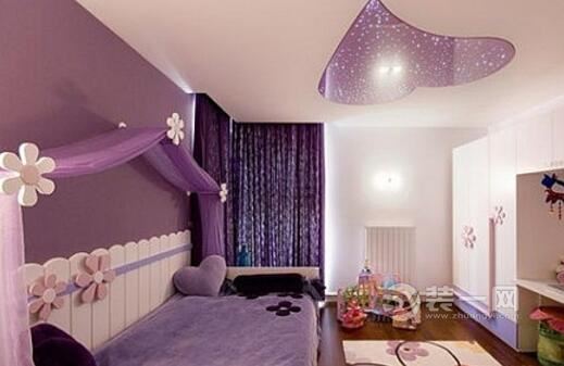 紫色卧室装修效果图