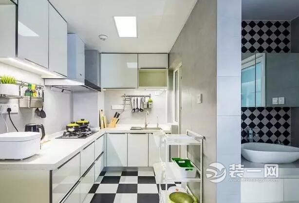 郑州75平两居室现代北欧风格厨房装修效果图